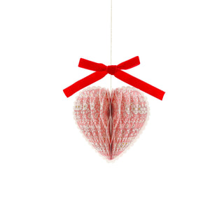 Meri Meri x Liberty Paper Honeycomb Heart Decorations