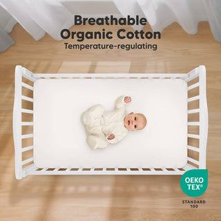 2-pack Organic Cotton Fitted Crib Sheet