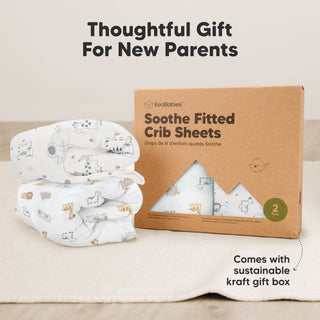 2-pack Organic Cotton Fitted Crib Sheet
