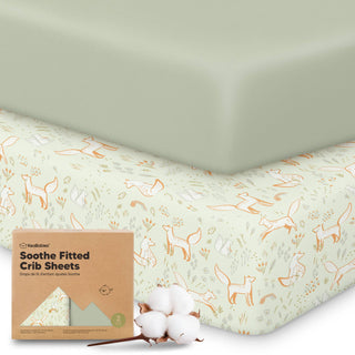 2-pack Organic Cotton Fitted Crib Sheet