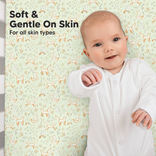2-pack Organic Cotton Fitted Crib Sheet